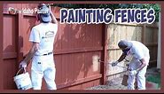 How To Paint A Fence / Make An Ugly Fence Look New