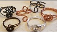 Simple Wire Rings Eps 25
