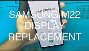 Samsung m22 (m225) display replacement