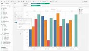 How to create a Grouped Bar chart using a dimension in Tableau