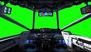 4k Spaceship Single Pilot - GREEN SCREEN [FREE USE]