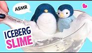DIY TRANSPARENT Iceberg Slime!!! With Needlefelt Penguins :D