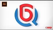 Letter Q logo Design Adobe Illustrator | Step by Step Tutorial |