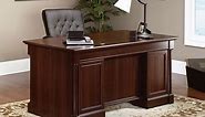 Sauder Palladia Traditional Executive Desk, Select Cherry Finish