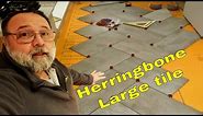Herringbone tile floor explained.