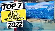 Top 7 Best Budget Curved 4K Monitors 2022