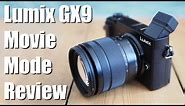 Panasonic Lumix GX9 4k movie mode review