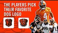 The players pick their favorite dog logo! | Cleveland Browns