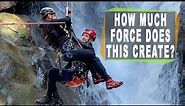 Canyoning Guided Rappel - How much force does it create?