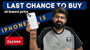 Last chance to buy iPhone 15 at lowest price ever | iPhone on mega sale