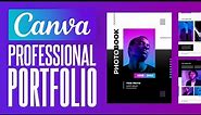 How To Make A Personal Portfolio Using Canva (2024) Tutorial for Beginners