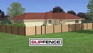 Slipfence 3 in. x 3 in. x 124 in. Black Powder Coated Aluminum Fence Post Includes Post Cap SF2-PK310