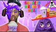 Happy Birthday Grimace Shake (McDonalds meal gone wrong)