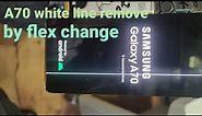 Samsung a70 white line remove| green flex change| flex bonding with cof ic| mobile repair |greenline