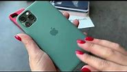 iPhone 11 pro / pro max silicone case pine green
