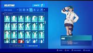 New Skin Yuki!! Showcase with almost all emotes from fortnite! 🎧