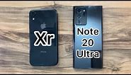 Samsung Galaxy Note 20 Ultra vs iPhone Xr