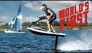 World’s first Hydrofoil stand up Jet Ski - NEW Electric Invention