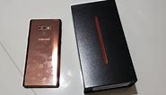 Samsung Galaxy Note 9 (Metallic Copper colour) - Unboxing