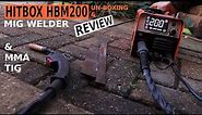 HITBOX HBM200 MIG MMA TIG Review & unboxing