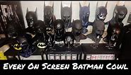 EVERY ON SCREEN BATMAN COWL | Entire Collection!!!