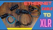 Analog Audio Over Ethernet Cables - 4 channels - Ethercon to XLR Balanced Audio Ethernet Dongles