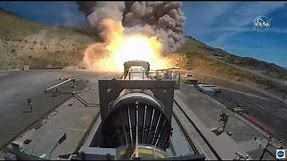 Full-size Space Launch System rocket booster test-fired in Utah