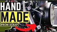 Making Motorcycle Headlight Brackets from Scrap ★ Scrambler / Cafe Racer Build