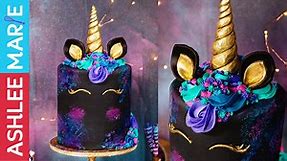 Galaxy unicorn cake tutorial