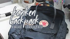 Fjallraven Kanken Backpack | Initial Thoughts