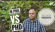 MPhil vs PhD