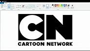 How to draw the Cartoon Network logo using MS Paint | How to draw on your computer