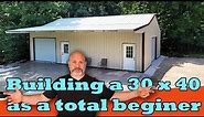 Can you DIY a 30 x 40 tube steel building? I gave it a try as a complete novice.