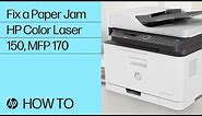 Fix a Paper Jam | HP Color Laser 150, MFP 170 Printer Series | HP