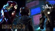 Iron-Man 2 | Tony Stark Saves Peter Parker Scene | Disney+ [2010]