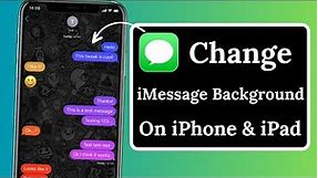 How to Change Background on iMessage / Messages iOS 17