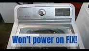 LG Washing Machine Won't Power On FIXED | Josh Cobb