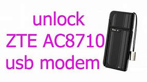 how to unlock modem zte AC8710 evdo -easy and free