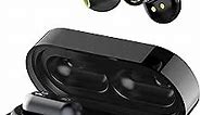 Volkano X Dual Dynamic Drivers Wireless Earbuds, IPX5 Water-Resistant - Bluetooth Earbuds for Small Ear Canals, Charging Case - HiFi Stereo Sound - Resonance Unplugged Series [Black]