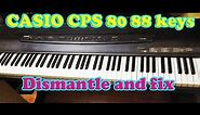 Casio CPS80 88 Keys weighted piano dismantle, clean and fix. Part1