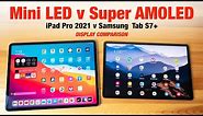 iPad Pro 2021 Mini LED vs Tab S7+ Super AMOLED