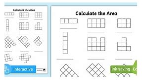 Calculate the Area Worksheets