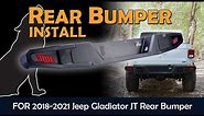 Jeep Gladiator JT Rear Bumper Install for Wolfstorm Offroad (WSAJT01B101-BX)