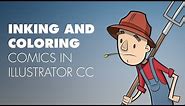Quickly Inking and Coloring comics in Illustrator CC