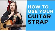 How To Use Your Guitar Strap Acoustic Guitar