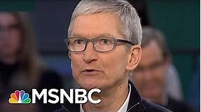 Apple CEO Tim Cook Slams Facebook's Mark Zuckerberg: I Wouldn't Be In This Situation | MSNBC