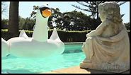 Giant Inflatable Swan Pool Float | Solutions.com