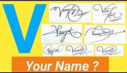 ✔️ V Signature Style | How To Draw Signature Like A Billionaire (Alphabet V)