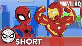 Spidey & Iron Man Clean Up Ultron | Marvel Super Hero Adventures: One Big Mess | SHORT