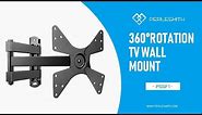 PSSF1 360° Rotation Full Motion TV Mount for 10" - 40" TVs - PERLESMITH